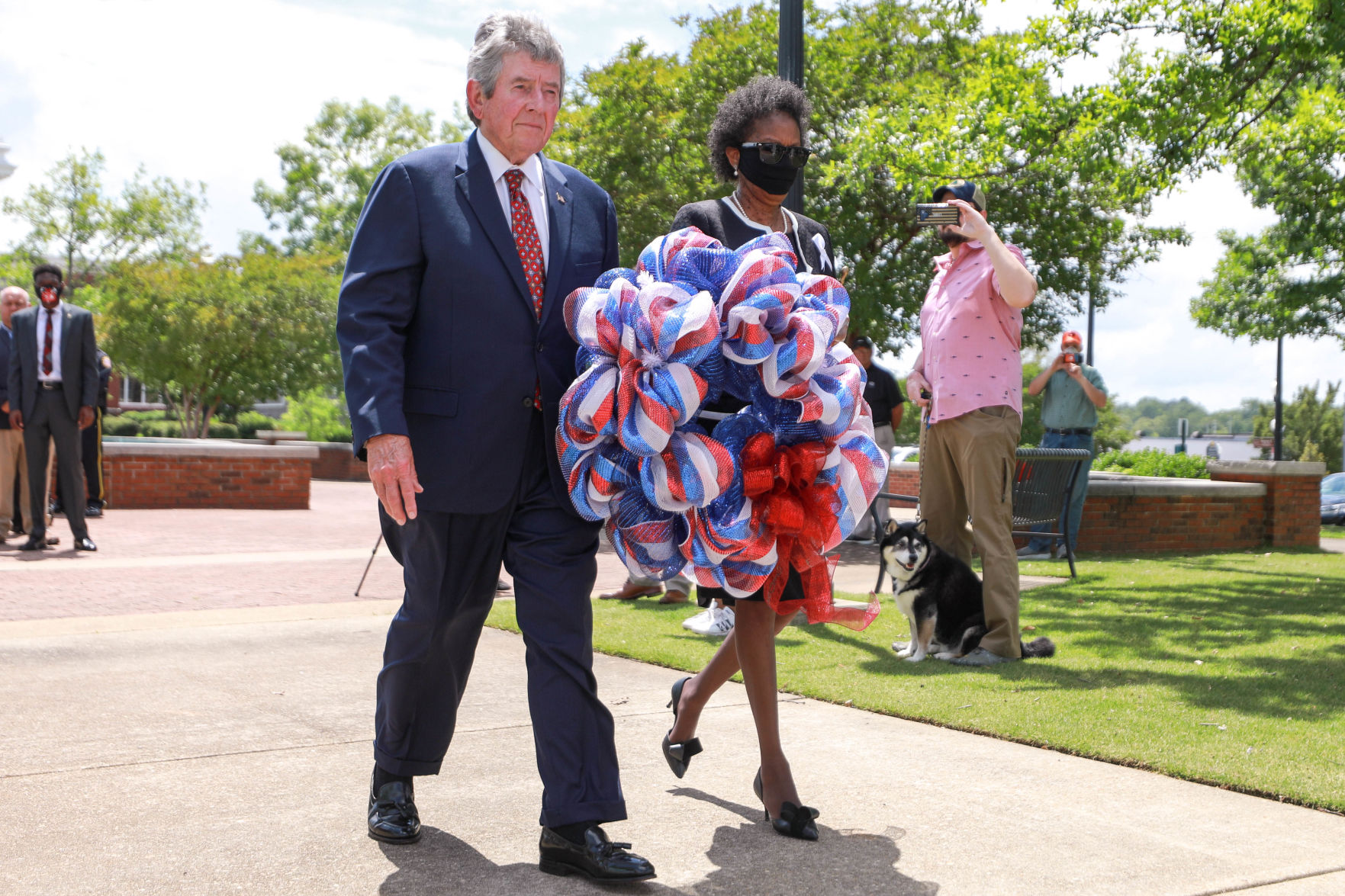 Opelika wreath laying ceremony honoring George Floyd